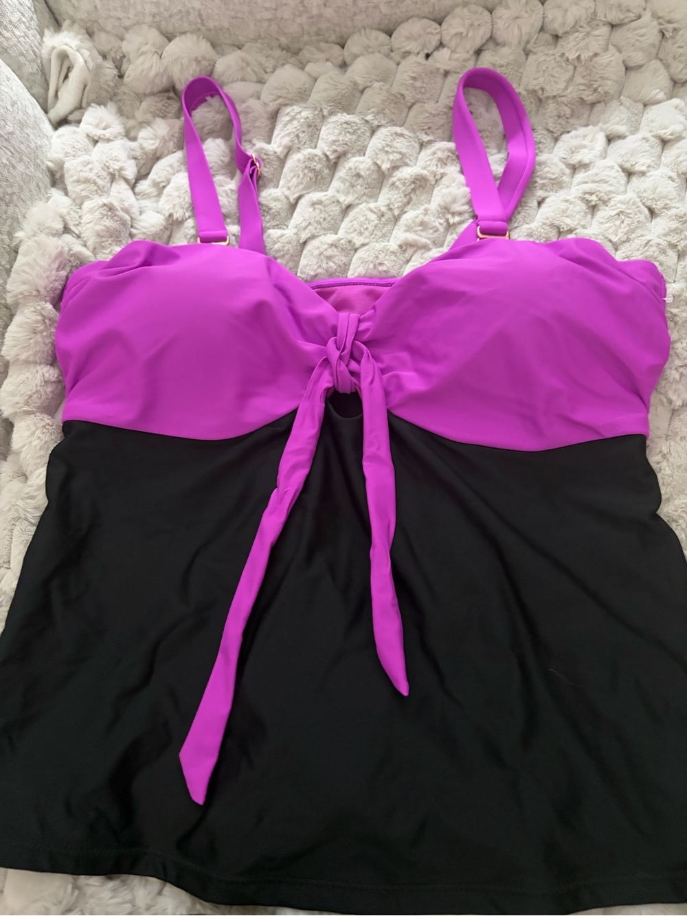 Raisins Two-Tone Pink and Black One-Piece 14W NWOT